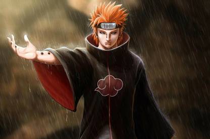 Poster Akatsuki Anime Naruto Pain sl-16675 (Large Poster, 36x24 Inches, Banner Media) Fine Art Print