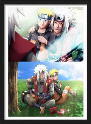 Naruto Uzumaki x Jiraya Sensei | Naruto Frames & Posters | Anime Paper Print