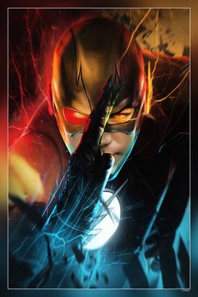 Flash Dc Reverse Flash Matte Finish Poster P-11921 Paper Print