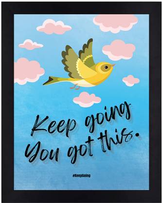 Keep Going Motivational Paper Print