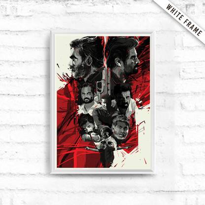Vikram Vedha Poster White Frame Photographic Paper