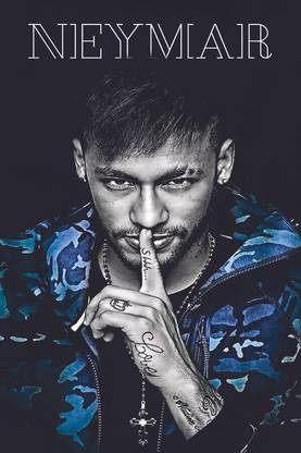 Joga Bonito Reloaded: Neymar's Poster Performance:Printed by WK on 300gsm US Imported Paper with Gloss Lamination (Unframed) With 3M Orginal Double Side Tape for Easily Stick Photographic Paper