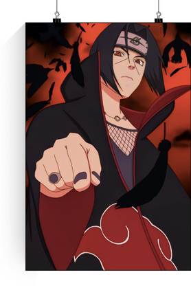 Itachi Poster | Naruto Itachi Uchiha Attitude Poster | Itachi Naruto Anime Posters | Itachi Uchiha Wall Poster Paper Print