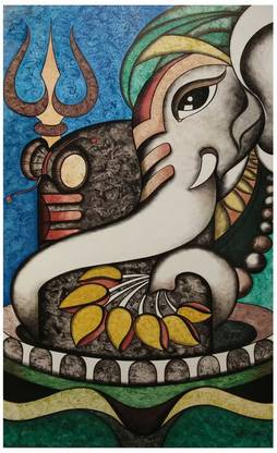 ganesh with shivling 3D Poster