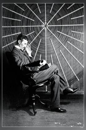 Nikola Tesla Photo...Nikola Tesla Quotes Matte Finish Poster P-2136 Paper Print