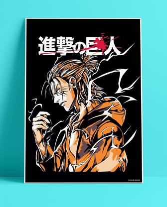 YAA - Attack On Titan : Eren Yeager New Premium Design Art Effect Anime Poster 02 (12 inch x 18 inch) Paper Print