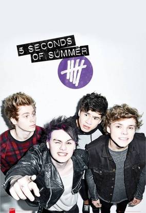 Poster 5 Seconds Of Summer sl-13968 (LARGE Poster, 36x24 Inches, Banner Media, Multicolor) Fine Art Print