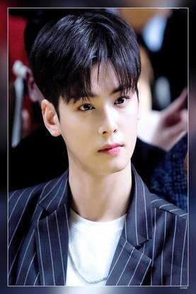 Cha Eun Woo Astro Cute Handsome Korea Kpop Matte Finish Poster Paper Print