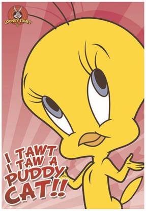 Tweety Classic Cartoon Wall Poster A4 Size Photographic Paper