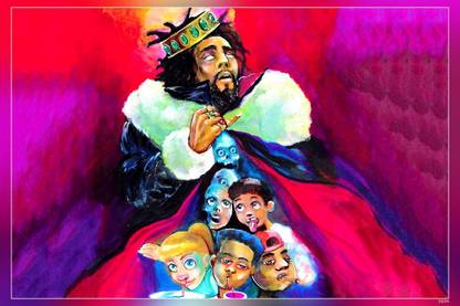 J. Cole Reveals Kod Rare Album Cover Matte Finish Poster P-3604 Paper Print