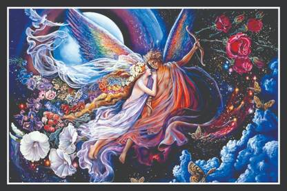 Psyche Revived by Cupid's Kiss Painting Posters For Room Decoration | Home Decor Specific Product For Bedroom, Guest Room, Kids Room, Office Decor, Marriage Hall, Hall Decor, Kitchen etc. Paper Print