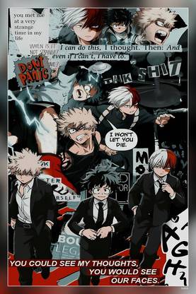 Todobakudeku Aesthetic Bakugo Bnha Boku No Hero Deku Mha My Hero Academia Todoroki Yaoi Matte Finish Poster Paper Print