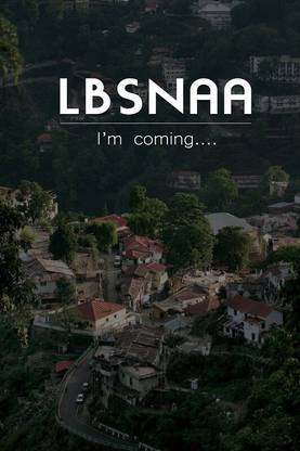LBSNAA I'm coming motivational trending poster REDCLOUD Paper Print