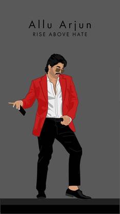 Allu Arjun Matte Finish Poster Paper Print