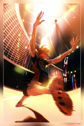 Kaikyuu To The Top Haikyuu Karasuno Volleyball Matte Finish Poster Paper Print