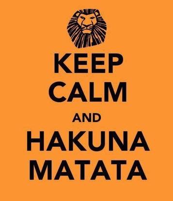 KEEP CALM AND HAKUNA MATATA POSTER WALLPAPER ON FINE ART PAPER Fine Art Print