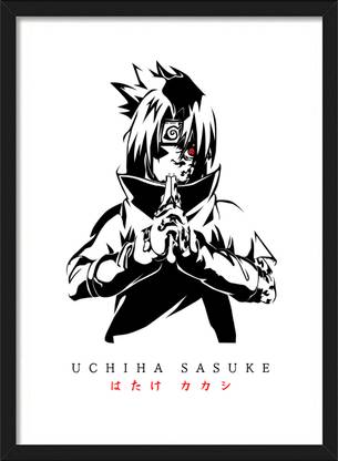 Uchiha Sasuke | Naruto Shippuden Characters Vector Art Framed Posters Paper Print