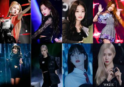 Blackpink (Pack of 16) All Member Rare Photocards HD Quality, 3 x 4 inches Photographic Paper