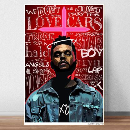 The Weeknd Poster for Home Office and Student Room Wall Decor | 12x18 Multcolor RFCP-347 Paper Print