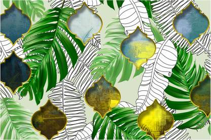 Creative nature background forest pattern 3D Poster