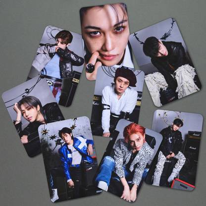 Stray Kids "5 Star" Album Photo cards ( Set of 12 + 4 Freebies ) Photographic Paper