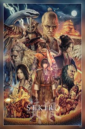 Sekiro Shadows Die Twice Anime Style Characters Artwork Anime Matte Finish Poster Paper Print