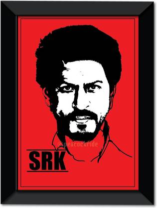 The King of Bollywood I Shah Rukh Khan I SRK I Bollywood Cinema Wall Frame A4 Fine Art Print