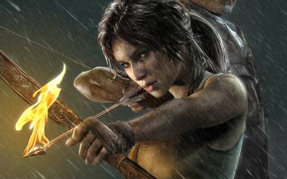 2013 Lara Croft Tomb Raider ON FINE ART PAPER HD QUALITY WALLPAPER POSTER Fine Art Print