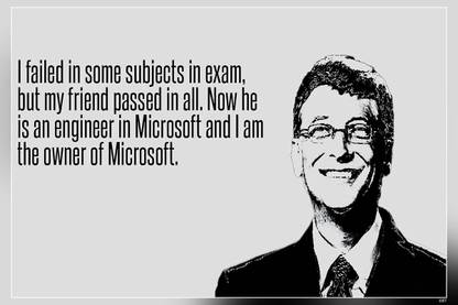 Bill Gates Quotes X Matte Finish Poster Paper Print