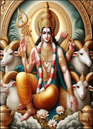 Ai Generated Lord Sri Ram ji ka Digital poster for Home and Pooja room Digtial poster print size 12x18 Inches without frame Paper Print