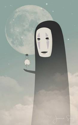 Spirited Away Studio Ghibli No Face Spirited Away Boh Janice Matte Finish Poster Paper Print
