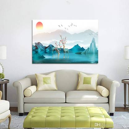 Vinyl Painting Freezy Scenery poster wallpaper size 24 inch X 36 inch 3D Poster