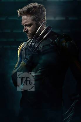Superhero Wolverine Poster, Unframed, With Double Sided Tape Paper Print