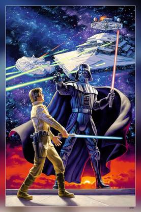 Star Wars Darth Vader Luke Skywalker Sith Jedi Hd Matte Finish Poster Paper Print
