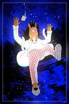 Bojack Horseman Anime Entretenimento Filme Netflix Serie Matte Finish Poster Paper Print