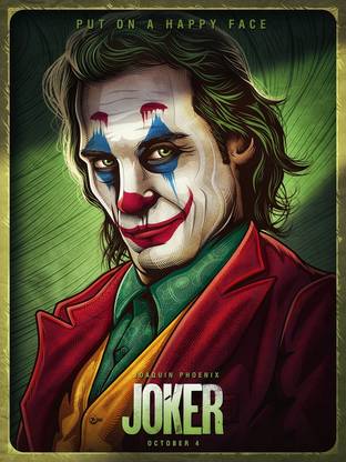 Joker Poster Multicolor Photo Paper Print Poster Photographic Paper