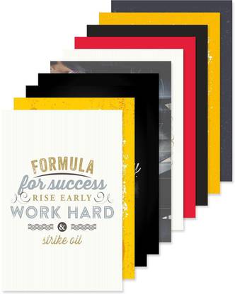 Quote and Motivational Poster Set of 10 (Size 45 x 30 cm )d57 Paper Print
