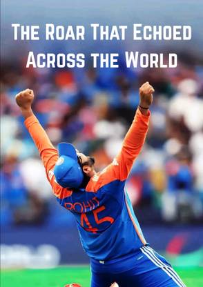 Rohit Sharma World Cup Winning Poster | Cricket Wall Art | A4 Size 8.3 x 11.7 Inch | 300 GSM Glossy Finish | Unframed Paper Print