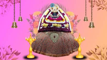 Khatu Shyam Baba HD Real Photo Sticker (Pack of 1) 88.9 cm 3D Poster