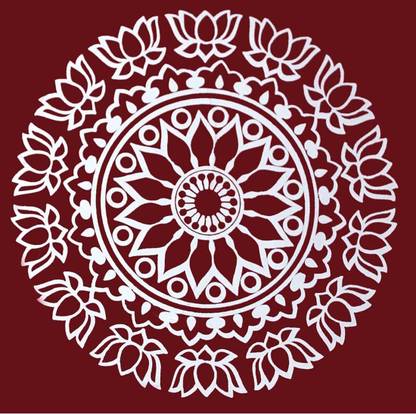 Beautiful Rangoli poster/ Rangoli design rangoli wall poster wall poster Fine Art Print