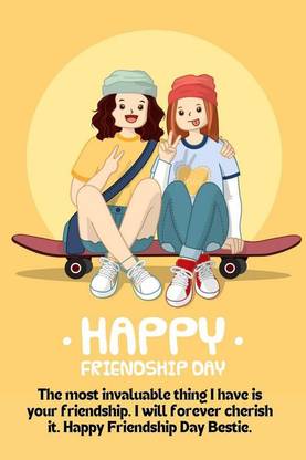 Happy Friendship Day Poster 300 GSM Premium Quality Unramed Poster fDP-1 Paper Print