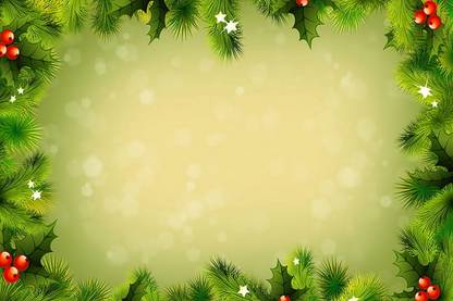 christmas frame green background holiday green and red christmas frame with backgroundpaper wal Poster, Wallpaper Paper Print