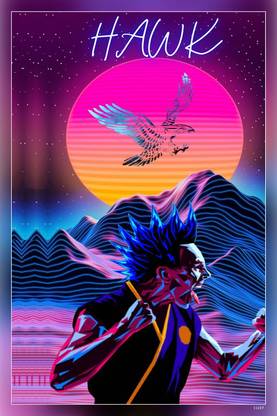 Cobra Kai Hawk Cobra Kai Cobra Kai Eli Hair Neon Matte Finish Poster P-11237 Paper Print