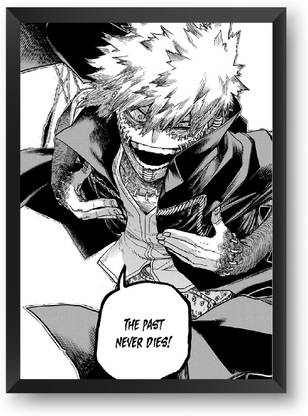 ANIME POSTER FRAME - DABI MY HERO ACADEMIA MANGA PANEL - Black Framed Wall Poster For Home And Office With Frame, (12.6*9.6) Photographic Paper