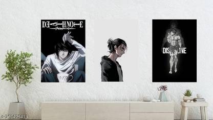 Set of 3 Aesthetic Anime Wallpaper L,Baki Hanma,Erin Printed on 180 Gsm Paper Paper Print