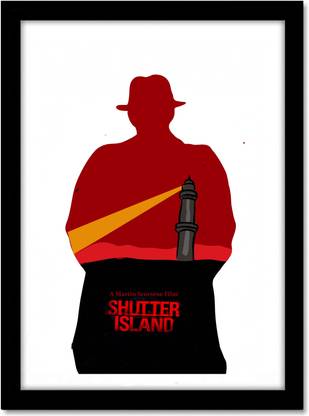 Shutter Island Large Framed Poster for Room & Office(13x19 inch,Framed) Paper Print