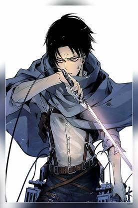 Hot Af Levi Anime Aot Attack On Titan Levi Ackerman Manga Matte Finish Poster Paper Print