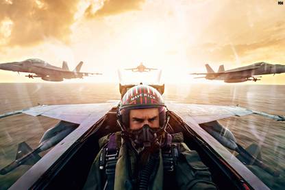 Top Gun Maverick Movie Poster 18 x 12 inch 300 GSM Paper Print