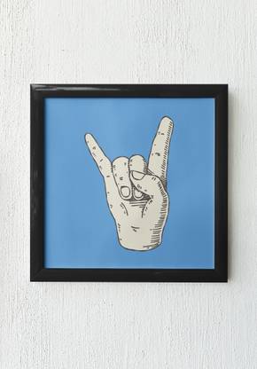 Yo Hand Sign Photographic Paper