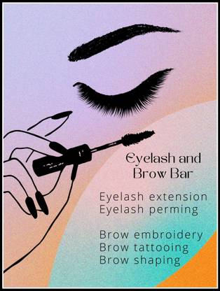 Eyelash And Brow Bar Wall Decor Poster SMI87 Fine Art Print
